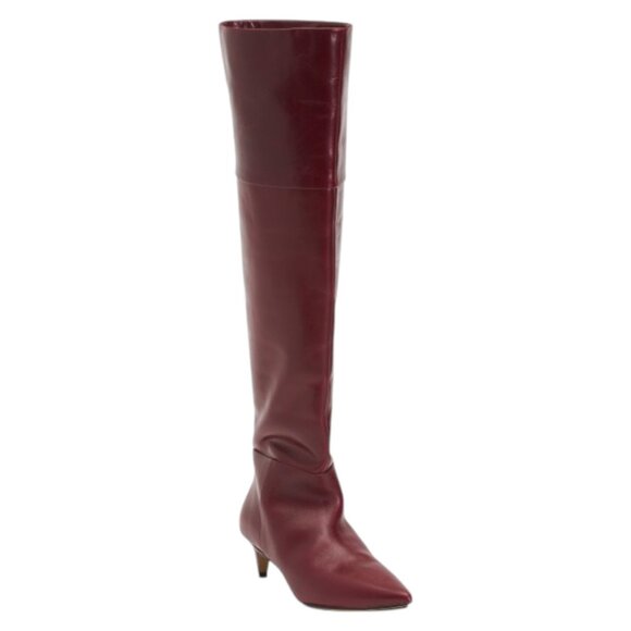 VINCE CAMUTO Leather Iana Tall Shaft Heeled Boots - Picture 1 of 3